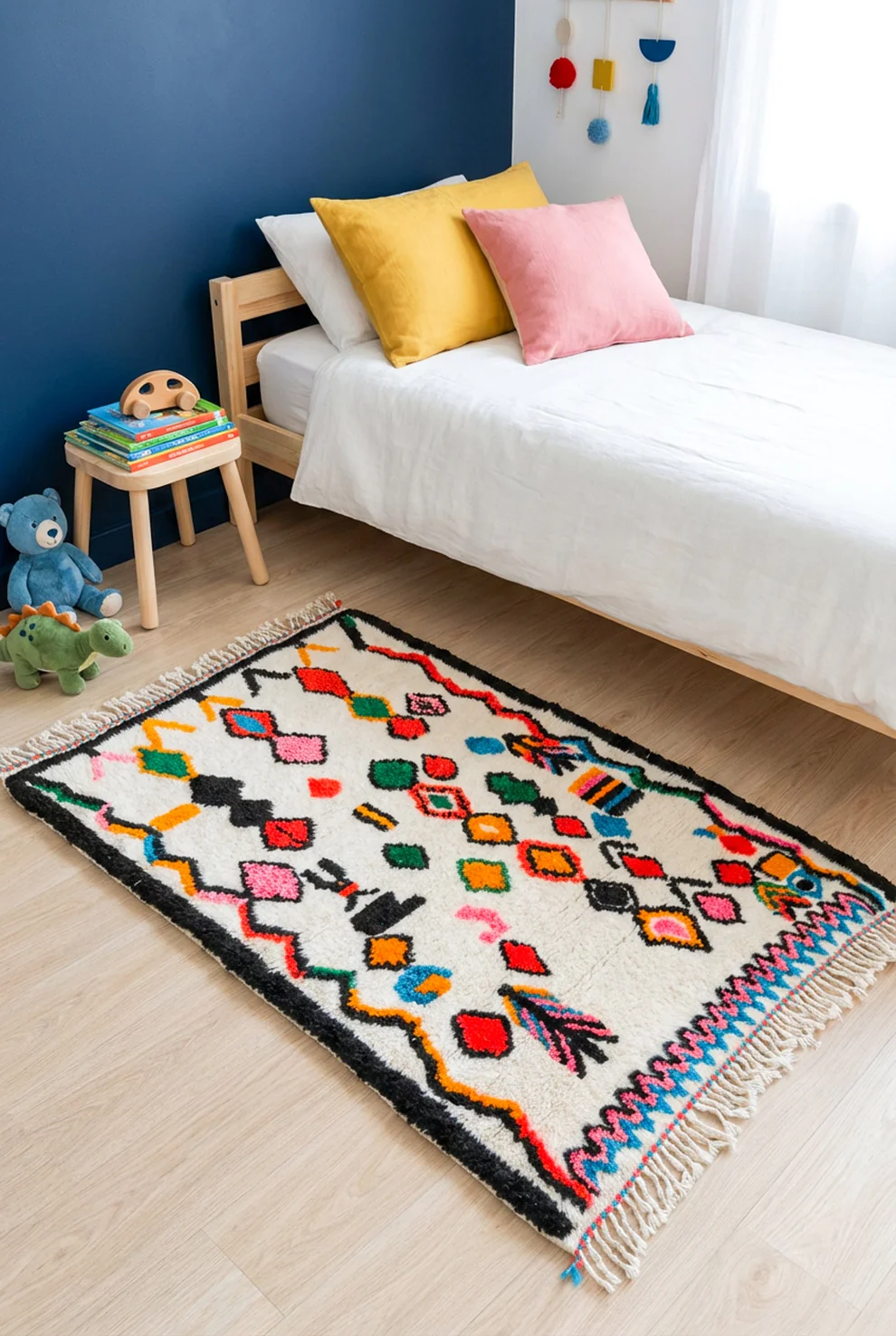 Tapis_berbere_salon_Tamazi-193 Colorful Berber rug 102 x 166 cm - No. 2344 - Image 1