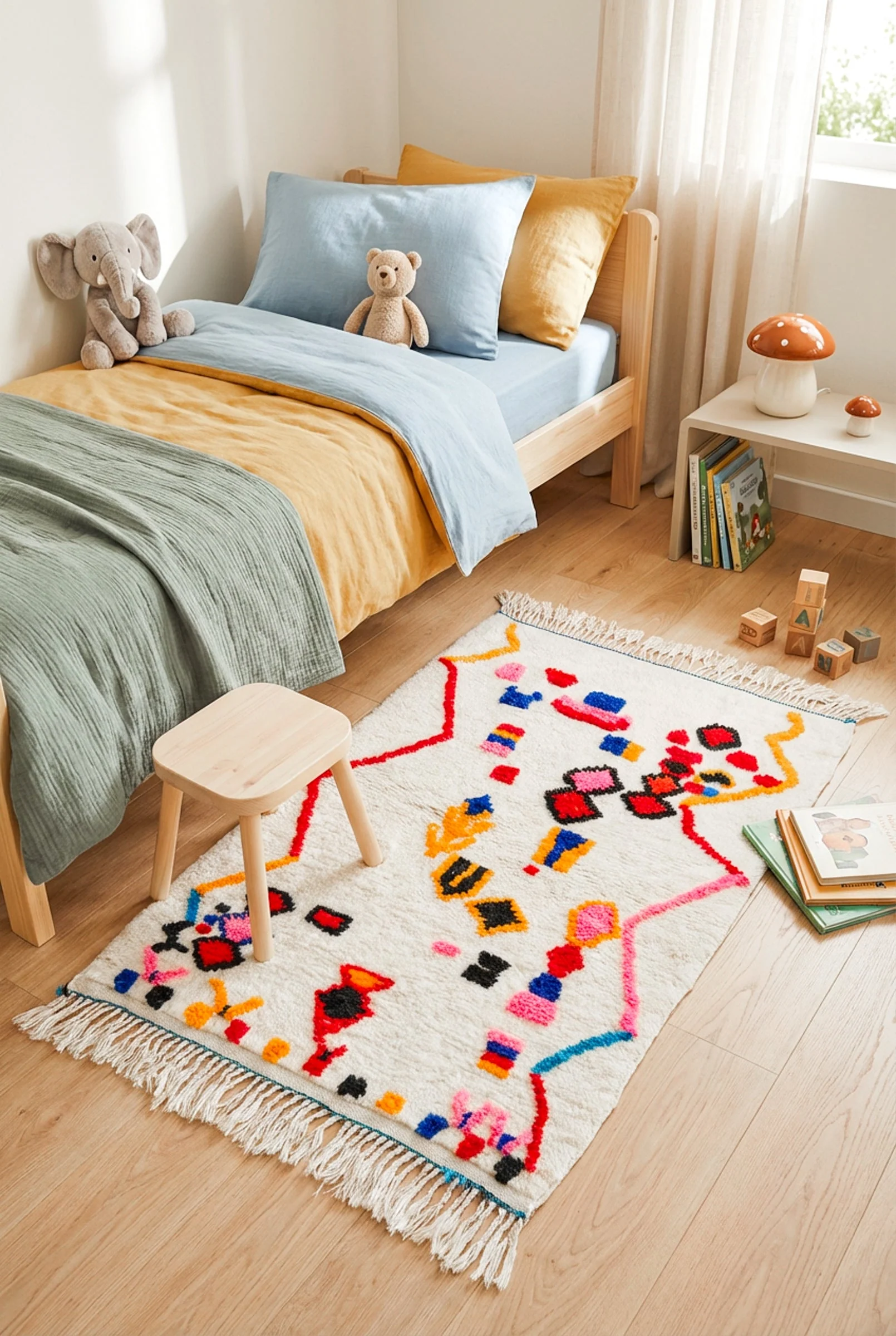 Tapis_berbere_salon_Tamazi-198 Colorful Berber rug 101 x 174 cm - No. 2458 - Image 1