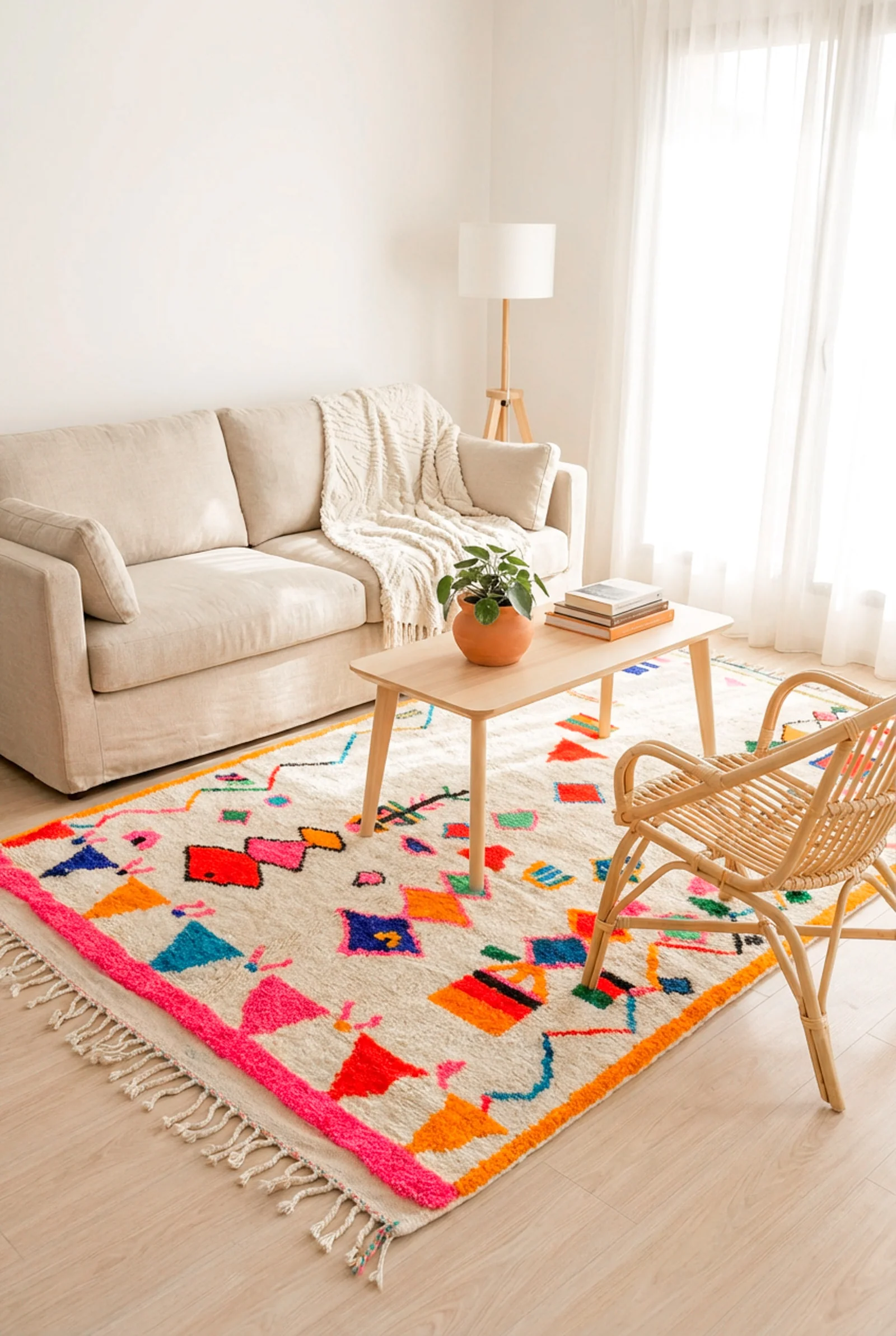 2131e Colorful Berber rug 149 x 274 cm - no. 2131 - Image 1